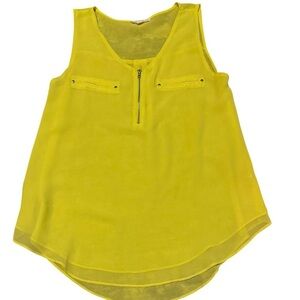 Bright Yellow Sleeveless Top